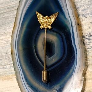 Gold Eagle Lapel Pin
